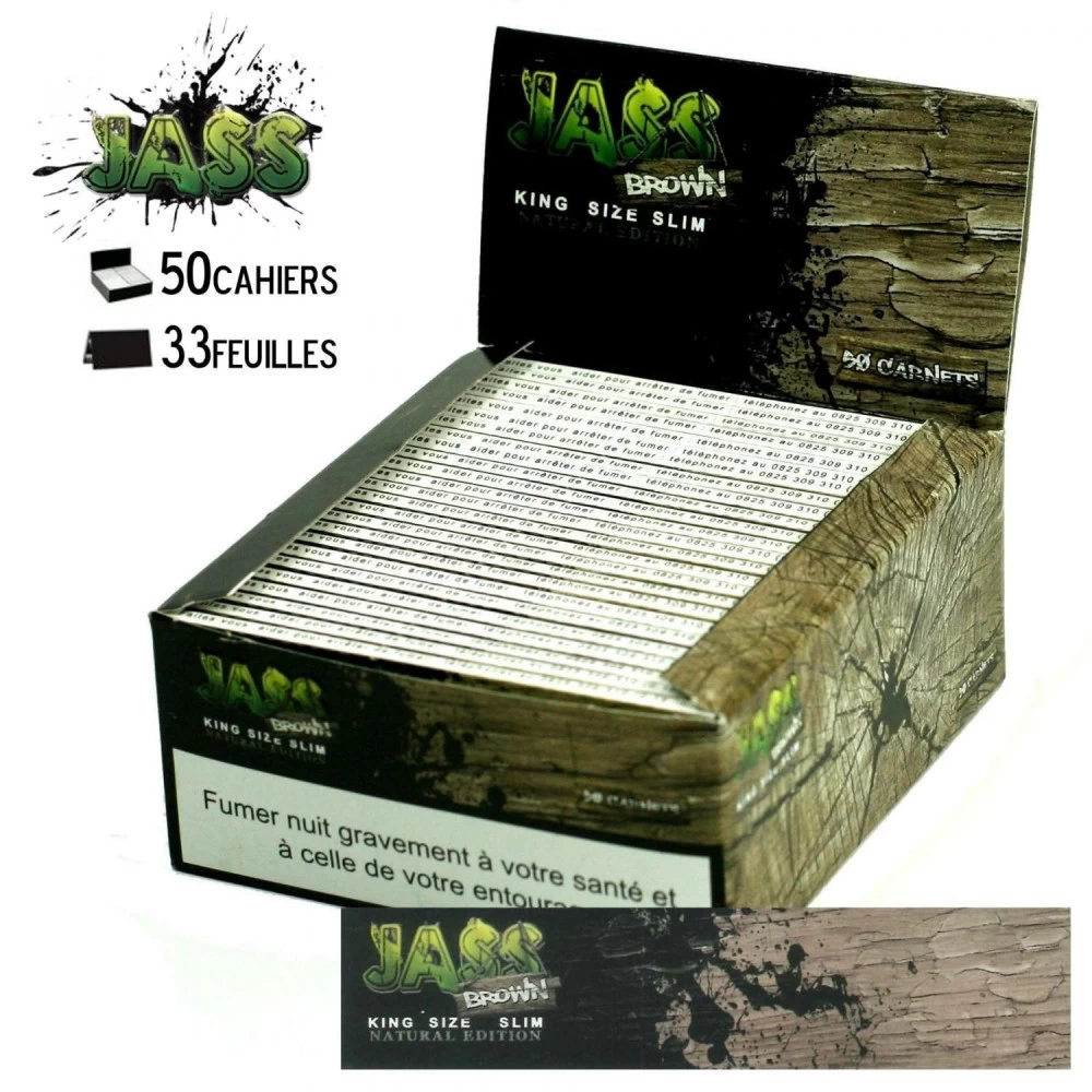 Boite De 50 Paquets De Feuille Slim - JASS Brown 4 Boite De 50 Paquets De Feuille Slim - JASS Brown – Image 2