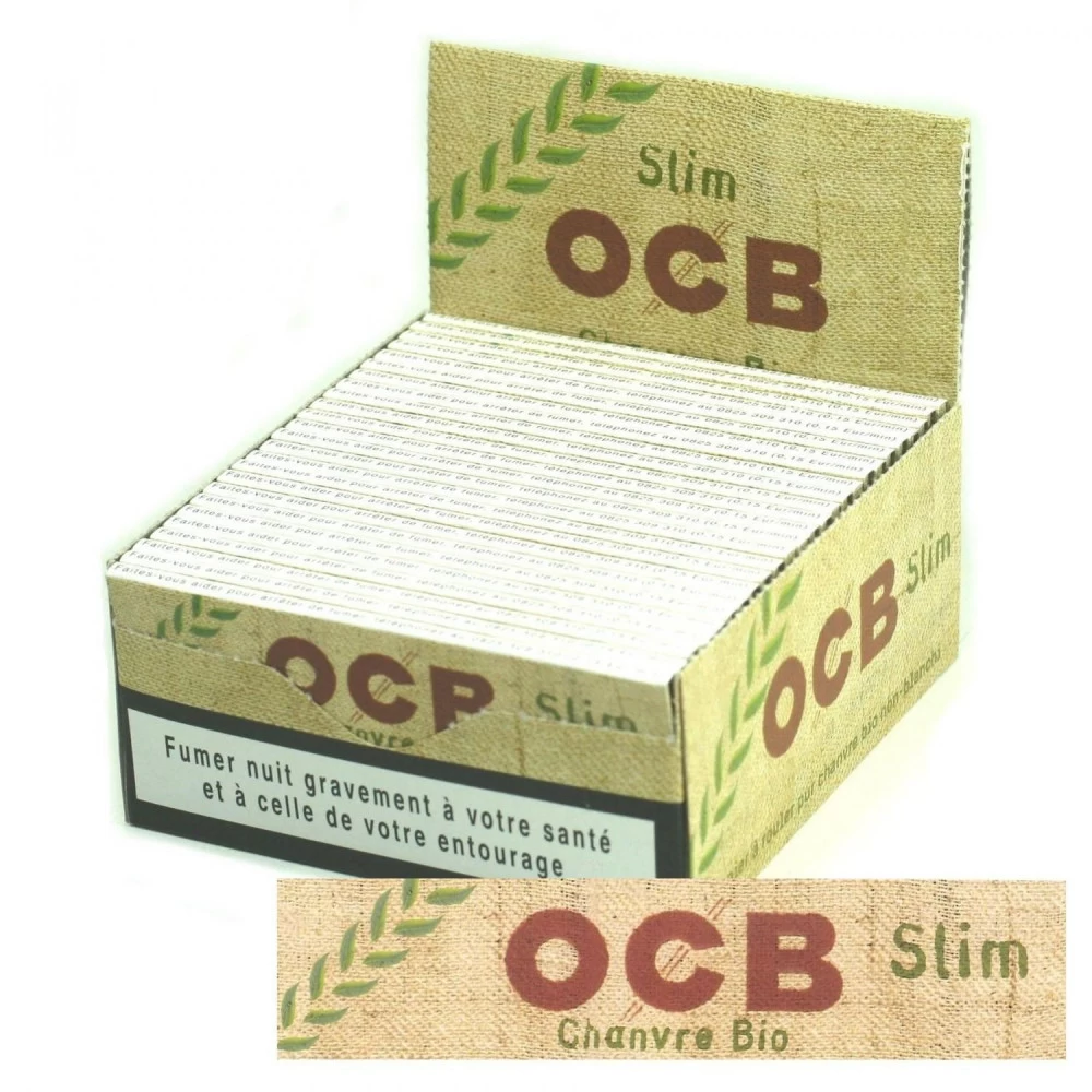 Boite De 50 Paquets De Feuilles Slim OCB Chanvre Bio 7 Boite De 50 Paquets De Feuilles Slim OCB Chanvre Bio – Image 5