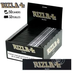 Boite De 50 Paquets De Feuilles Slim - Rizla Black