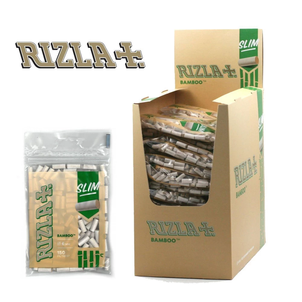 Boite De 50 Sachets De Filtres Slim - Rizla Bamboo 3 Boite De 50 Sachets De Filtres Slim - Rizla Bamboo
