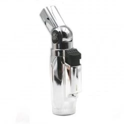 Briquet Silver Champ High 4 Flammes Turbo Orientable -Fournitures Pour Fumeurs briquet silver champ high 4 flammes turbo orientable 3