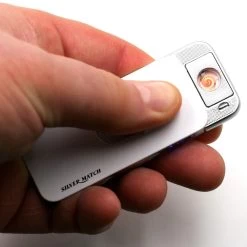 Briquet Silvermatch Turnable - Blanc -Fournitures Pour Fumeurs briquet silvermatch turnable blanc 2