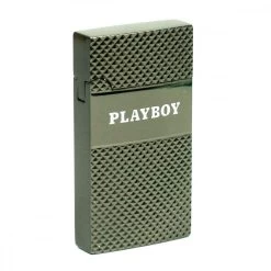 Champ Briquet Windproof - Logo Playboy Anthracite -Fournitures Pour Fumeurs briquet windproof logo playboy anthracite 1