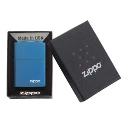 Briquet Zippo Logo - Saphir -Fournitures Pour Fumeurs briquet zippo logo saphir 2