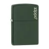 Briquet Zippo Logo - Vert Mat 1 Briquet Zippo Logo - Vert Mat -Fournitures Pour Fumeurs briquet zippo logo vert mat