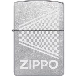 Briquet Zippo Street Chrome Checkered