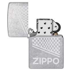 Briquet Zippo Street Chrome Checkered -Fournitures Pour Fumeurs briquet zippo street chrome checkered 3