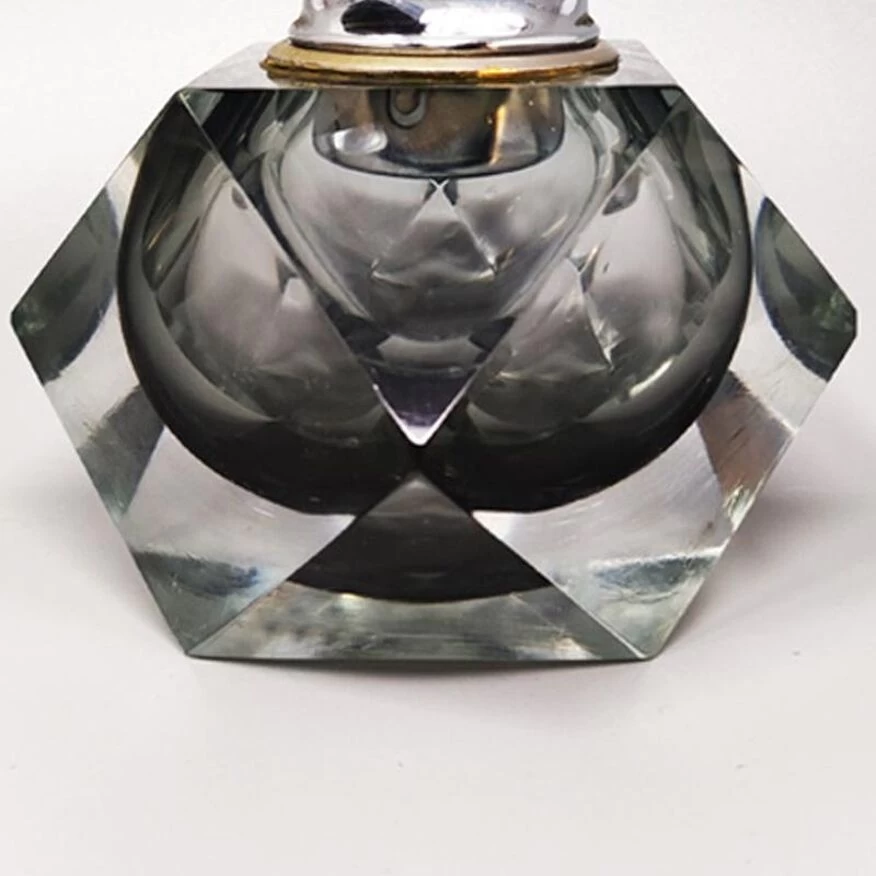 Briquet De Table Gris En Verre Murano Sommerso Par Flavio Poli 1960 8 Briquet De Table Gris En Verre Murano Sommerso Par Flavio Poli 1960 – Image 6