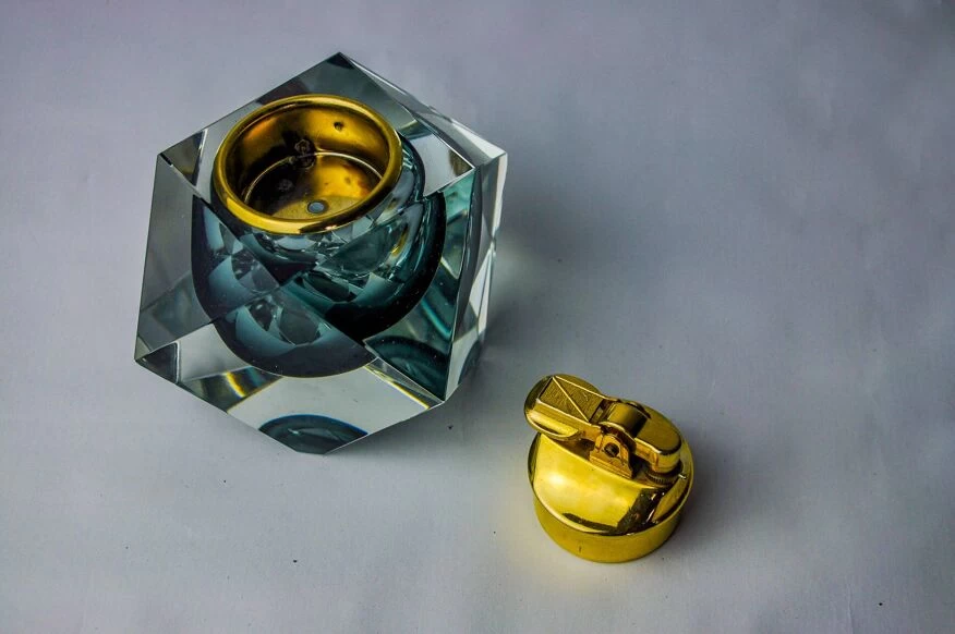 Briquet Sommerso Gris Par Seguso, Murano, Italie, 1970 7 Briquet Sommerso Gris Par Seguso, Murano, Italie, 1970 – Image 5