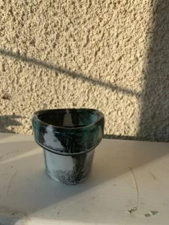 Cendrier En Céramique émaillée Composé De Trois Pièces Dont Un Briquet Rechargeable Vintage -Fournitures Pour Fumeurs cebbd40f 02f6 45ad 94b2 52a6c08d00a3