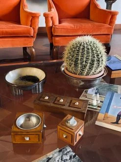 Cendrier En Bois Et Laiton, Briquet De Table Et Boîte à Cigares, France 1950 -Fournitures Pour Fumeurs cf3e7328 c2ad 41de 8291 6148483a9a9e