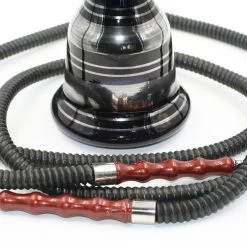 Chicha Al Malik - Double Tuyaux - Argent -Fournitures Pour Fumeurs chicha al malik double tuyaux argent 2