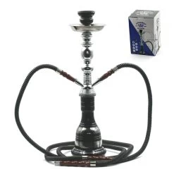 Chicha Al Malik - Double Tuyaux - Argent