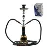 Chicha Al Malik - Double Tuyaux - Or 1 Chicha Al Malik - Double Tuyaux - Or -Fournitures Pour Fumeurs chicha al malik double tuyaux or