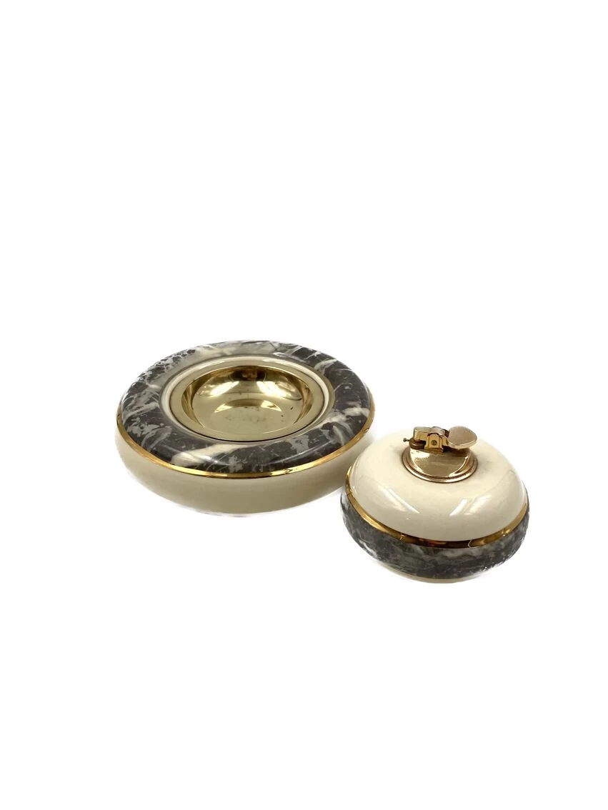 Cendrier Marbré Et Briquet De Table, Tommaso Barbi B Ceramiche, Vers 1970 14 Cendrier Marbré Et Briquet De Table, Tommaso Barbi B Ceramiche, Vers 1970 – Image 12