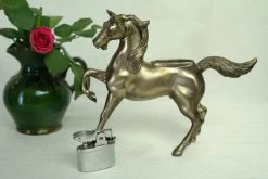Briquet De Table Vintage Cheval En Métal Argenté -Fournitures Pour Fumeurs d3a7839e 1e56 4e83 b251 a93effc5ded0