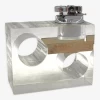 Briquet De Table Cubiste Clair Lucite Et Laiton, Italie Années 1970 -Fournitures Pour Fumeurs d5054270 93e9 4f44 bbc7 a81272c8ae51