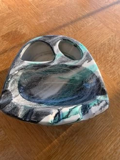 Cendrier En Céramique émaillée Composé De Trois Pièces Dont Un Briquet Rechargeable Vintage -Fournitures Pour Fumeurs d624317e 7b30 4924 8dc1 5c6b242b4a70