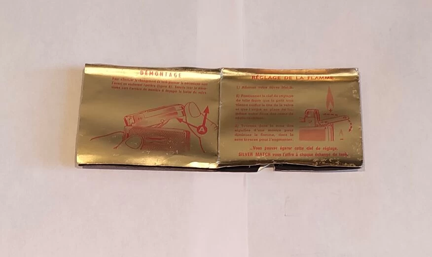 Briquet De Table Silver Match, Années 70 11 Briquet De Table Silver Match, Années 70 – Image 9
