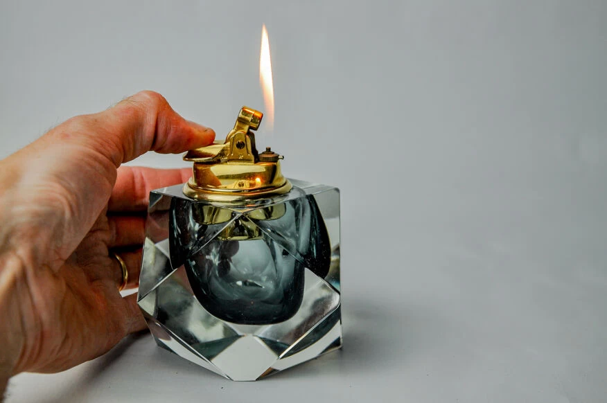 Briquet Sommerso Gris Par Seguso, Murano, Italie, 1970 9 Briquet Sommerso Gris Par Seguso, Murano, Italie, 1970 – Image 7