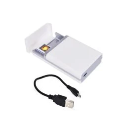 Champ Etui à Cigarettes Avec Allume-Cigarette - Blanc -Fournitures Pour Fumeurs etui a cigarettes avec allume cigarette blanc 2