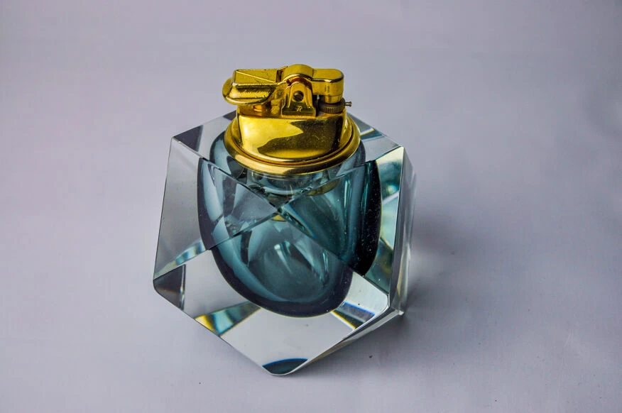 Briquet Sommerso Gris Par Seguso, Murano, Italie, 1970 5 Briquet Sommerso Gris Par Seguso, Murano, Italie, 1970 – Image 3