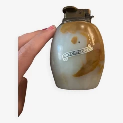 Briquet De Table De Collection Support Pierre D’onyx Nuance Marron -Fournitures Pour Fumeurs f544b93a c56a 42e7 ab2a 0379603bb46e