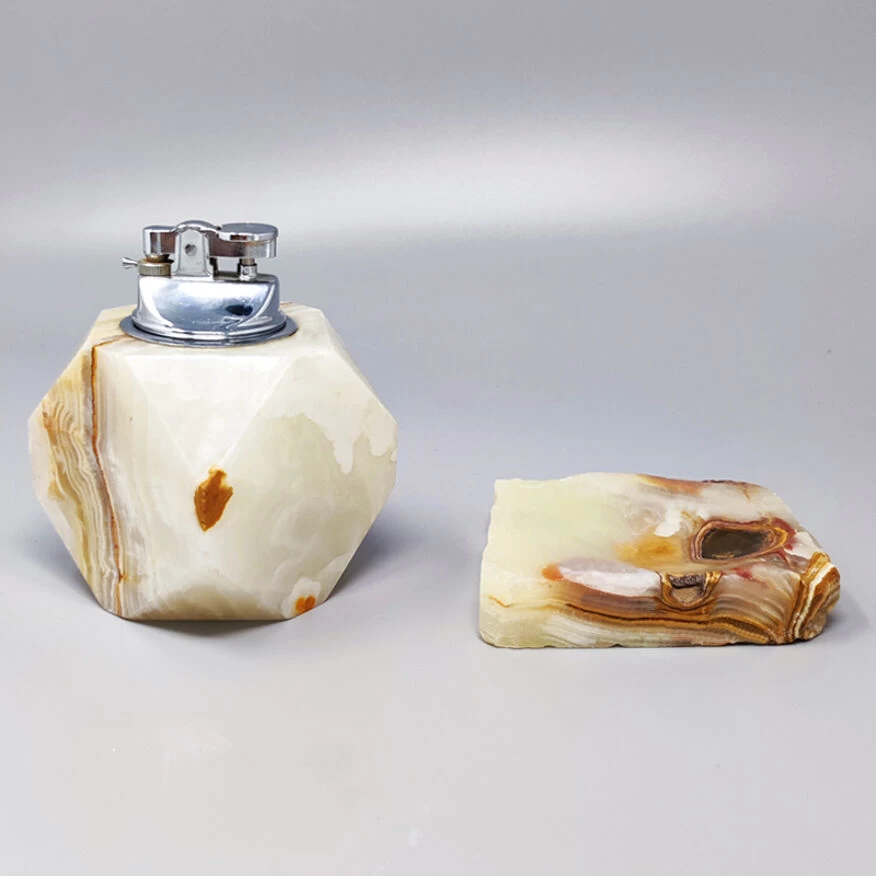 Cendrier Et Briquet En Onyx, Fabriqué En Italie, 1960 7 Cendrier Et Briquet En Onyx, Fabriqué En Italie, 1960 – Image 5