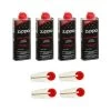 Lot De 4 Recharges D'essence Original Zippo + 4 Pierres à Briquet -Fournitures Pour Fumeurs lot de 4 recharges d essence original zippo 4 pierres a briquet