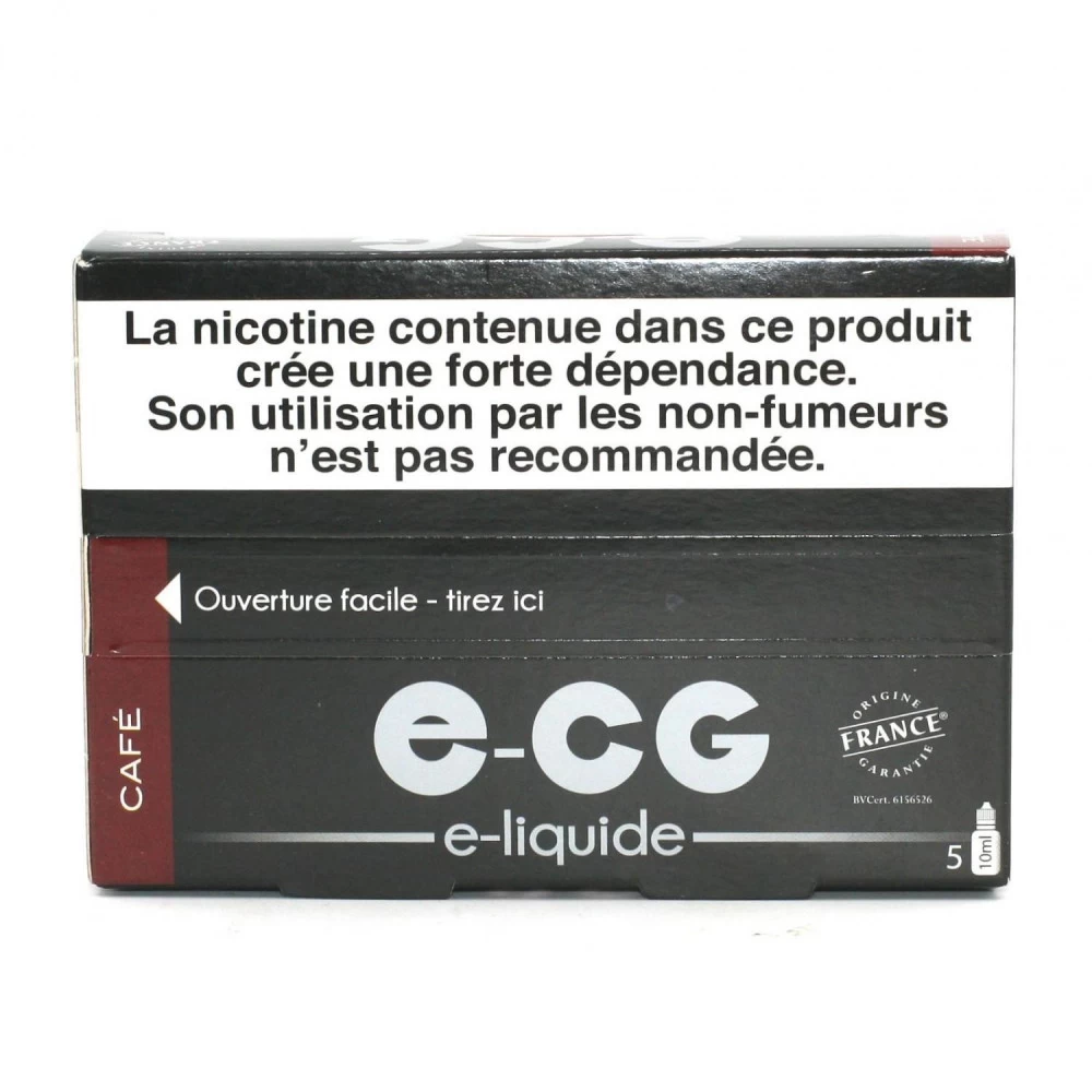 Lot De 5 Flacons E-CG - Café 6 Mg/ml 4 Lot De 5 Flacons E-CG - Café 6 Mg/ml – Image 2