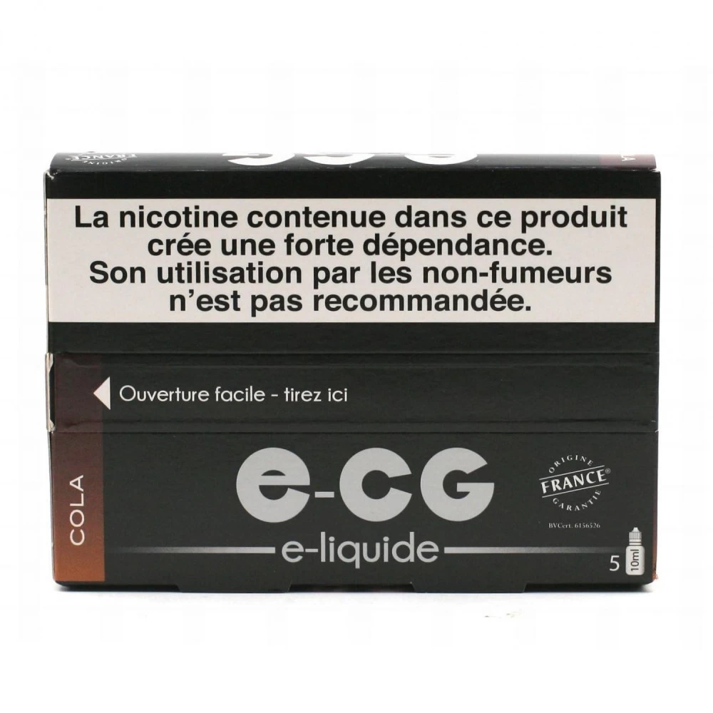 Lot De 5 Flacons E-CG - Cola 11 Mg/ml 4 Lot De 5 Flacons E-CG - Cola 11 Mg/ml – Image 2