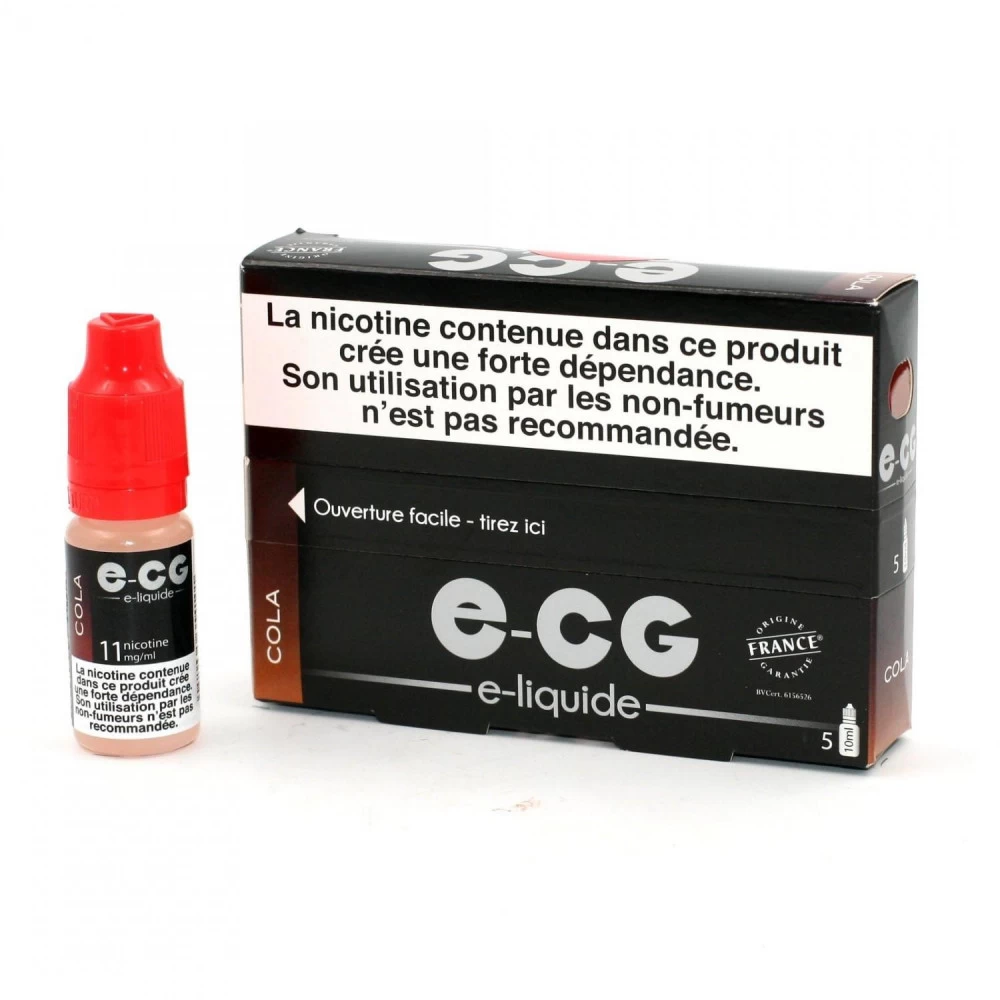 Lot De 5 Flacons E-CG - Cola 11 Mg/ml 3 Lot De 5 Flacons E-CG - Cola 11 Mg/ml