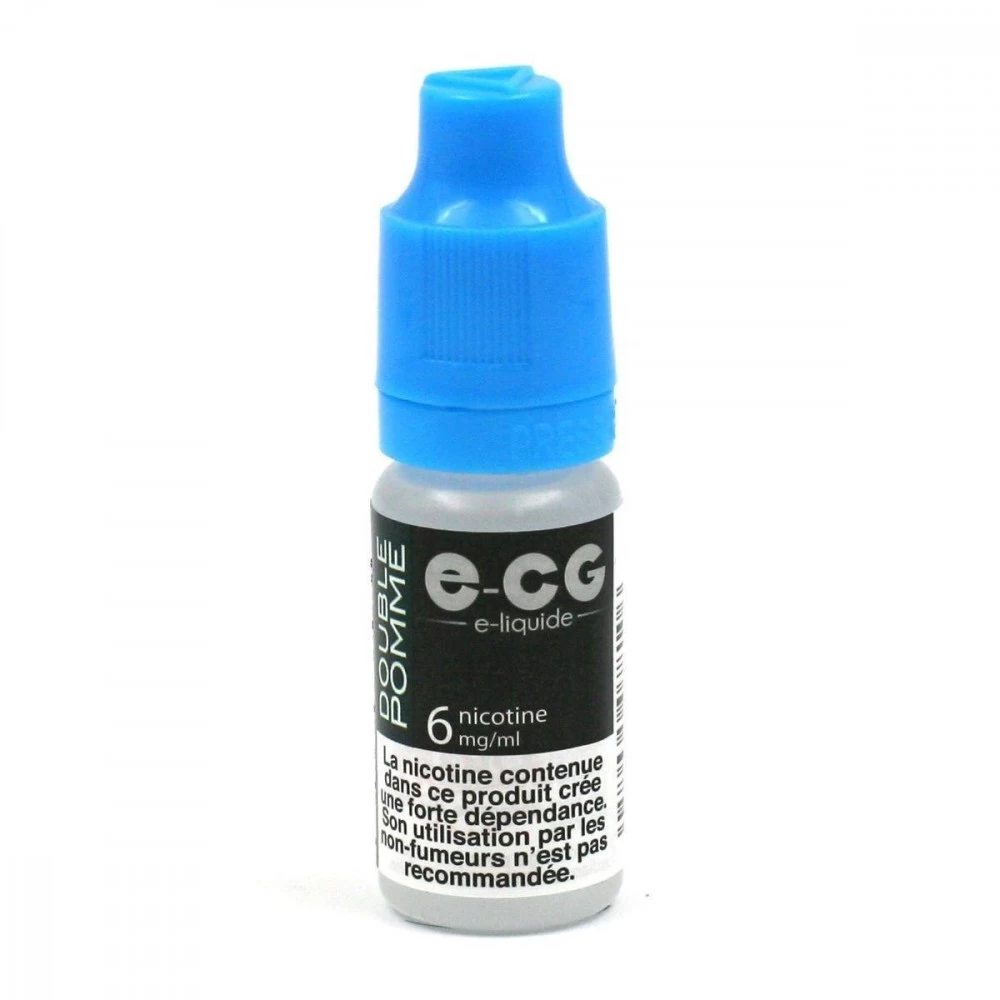 Lot De 5 Flacons E-CG - Double-Pomme 6 Mg/ml 6 Lot De 5 Flacons E-CG - Double-Pomme 6 Mg/ml – Image 4