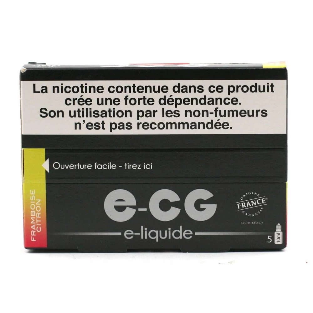 Lot De 5 Flacons E-CG - Framboise-Citron 11 Mg/ml 4 Lot De 5 Flacons E-CG - Framboise-Citron 11 Mg/ml – Image 2