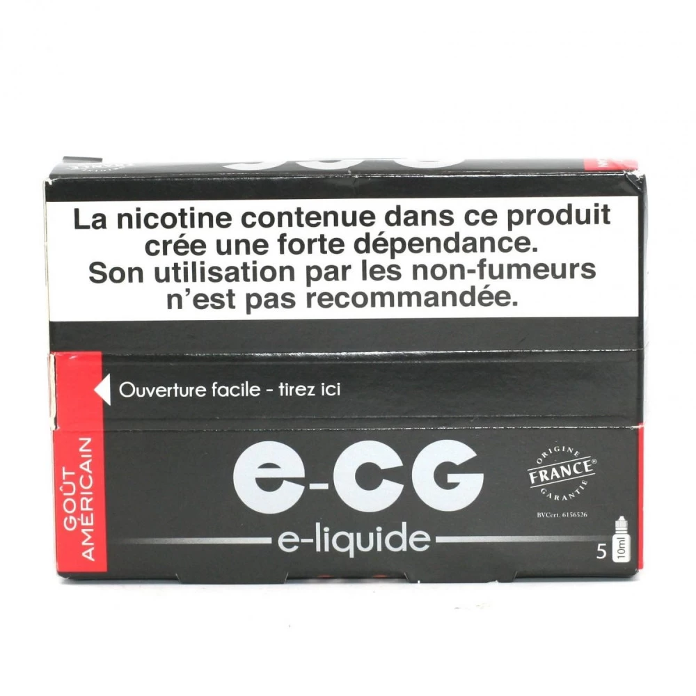 Lot De 5 Flacons E-CG - Goût Américain 16 Mg/ml 4 Lot De 5 Flacons E-CG - Goût Américain 16 Mg/ml – Image 2