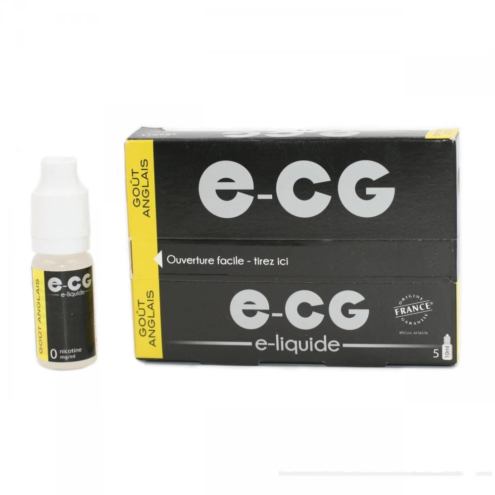 Lot De 5 Flacons E-CG - Goût Anglais 0 Mg/ml 3 Lot De 5 Flacons E-CG - Goût Anglais 0 Mg/ml