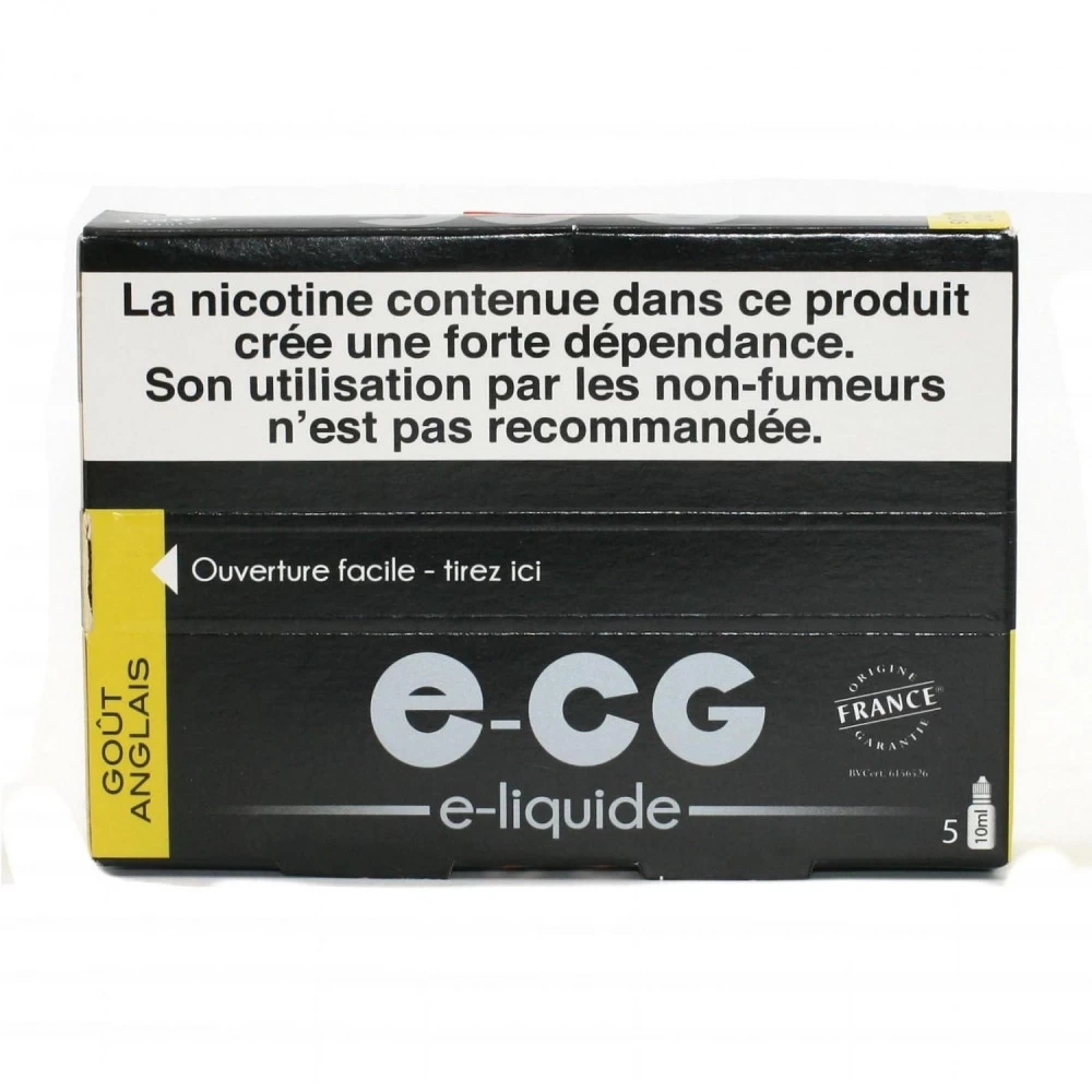 Lot De 5 Flacons E-CG - Goût Anglais 11 Mg/ml 4 Lot De 5 Flacons E-CG - Goût Anglais 11 Mg/ml – Image 2