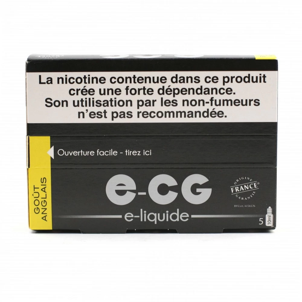 Lot De 5 Flacons E-CG - Goût Anglais 16 Mg/ml 4 Lot De 5 Flacons E-CG - Goût Anglais 16 Mg/ml – Image 2