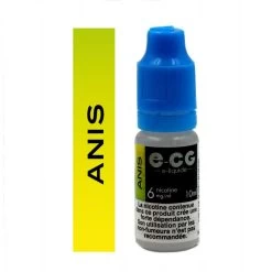 Lot De 5 Flacons E-CG - Goût Anis 6 Mg/ml -Fournitures Pour Fumeurs lot de 5 flacons e cg gout anis 6 mg ml 2