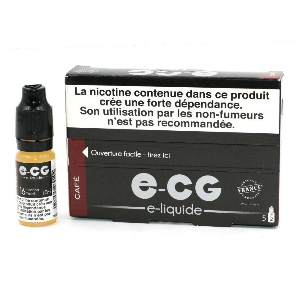 Lot De 5 Flacons E-CG - Goût Café 16 Mg/ml 3 Lot De 5 Flacons E-CG - Goût Café 16 Mg/ml