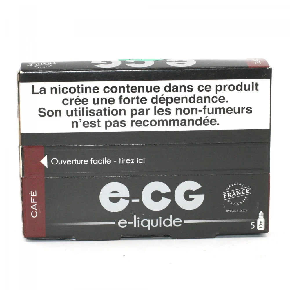 Lot De 5 Flacons E-CG - Goût Café 3 Mg/ml 4 Lot De 5 Flacons E-CG - Goût Café 3 Mg/ml – Image 2