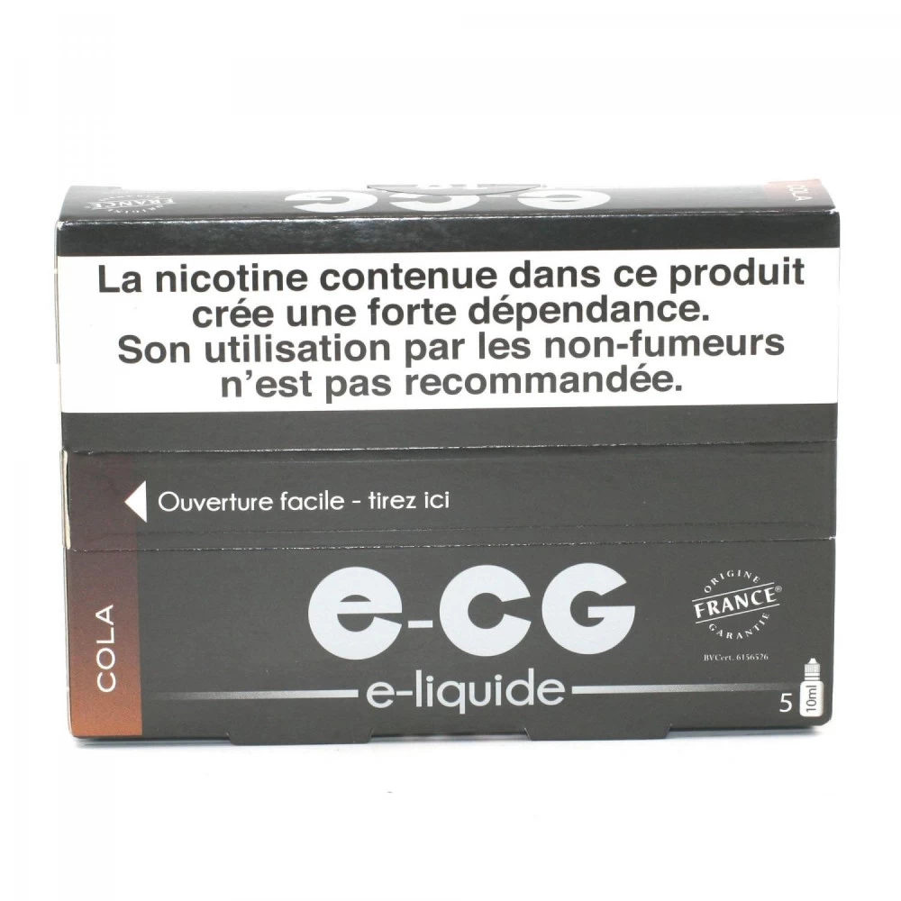 Lot De 5 Flacons E-CG - Goût Cola 16 Mg/ml 4 Lot De 5 Flacons E-CG - Goût Cola 16 Mg/ml – Image 2