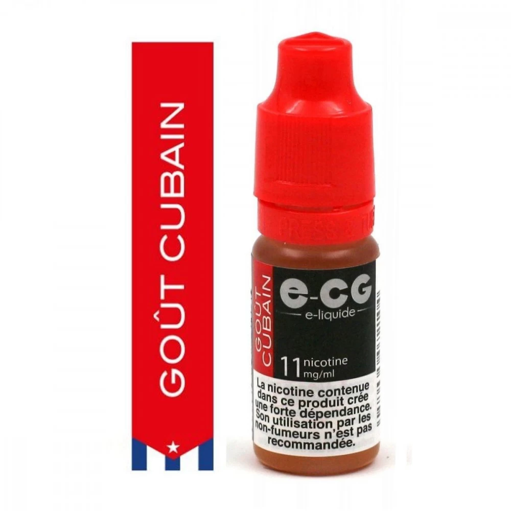 Lot De 5 Flacons E-CG - Goût Cubain 11 Mg/ml 5 Lot De 5 Flacons E-CG - Goût Cubain 11 Mg/ml – Image 3