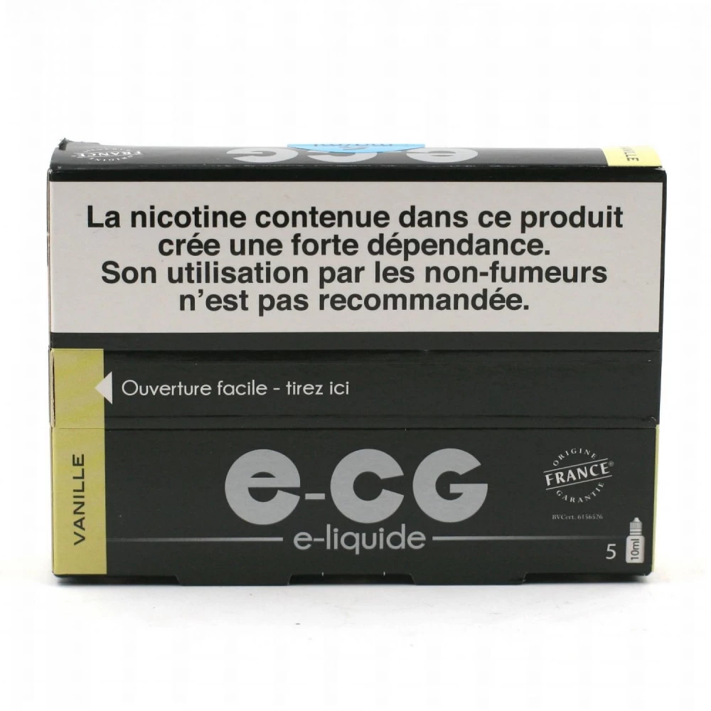 Lot De 5 Flacons E-CG - Goût Vanille 3 Mg/ml 4 Lot De 5 Flacons E-CG - Goût Vanille 3 Mg/ml – Image 2