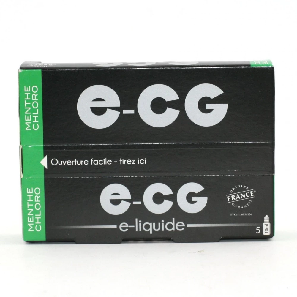 Lot De 5 Flacons E-CG - Menthe Chloro 0 Mg/ml 4 Lot De 5 Flacons E-CG - Menthe Chloro 0 Mg/ml – Image 2