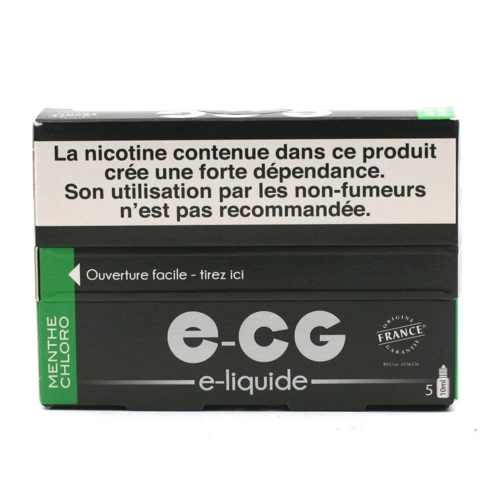 Lot De 5 Flacons E-CG - Menthe Chloro 11 Mg/ml 4 Lot De 5 Flacons E-CG - Menthe Chloro 11 Mg/ml – Image 2