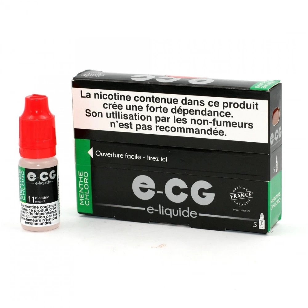 Lot De 5 Flacons E-CG - Menthe Chloro 11 Mg/ml 3 Lot De 5 Flacons E-CG - Menthe Chloro 11 Mg/ml