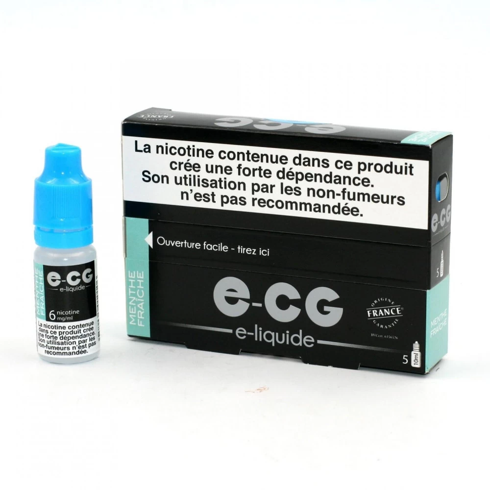Lot De 5 Flacons E-CG - Menthe Fraîche 6 Mg/ml 3 Lot De 5 Flacons E-CG - Menthe Fraîche 6 Mg/ml