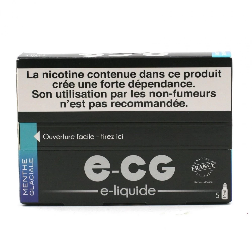 Lot De 5 Flacons E-CG - Menthe Glaciale 6 Mg/ml 4 Lot De 5 Flacons E-CG - Menthe Glaciale 6 Mg/ml – Image 2
