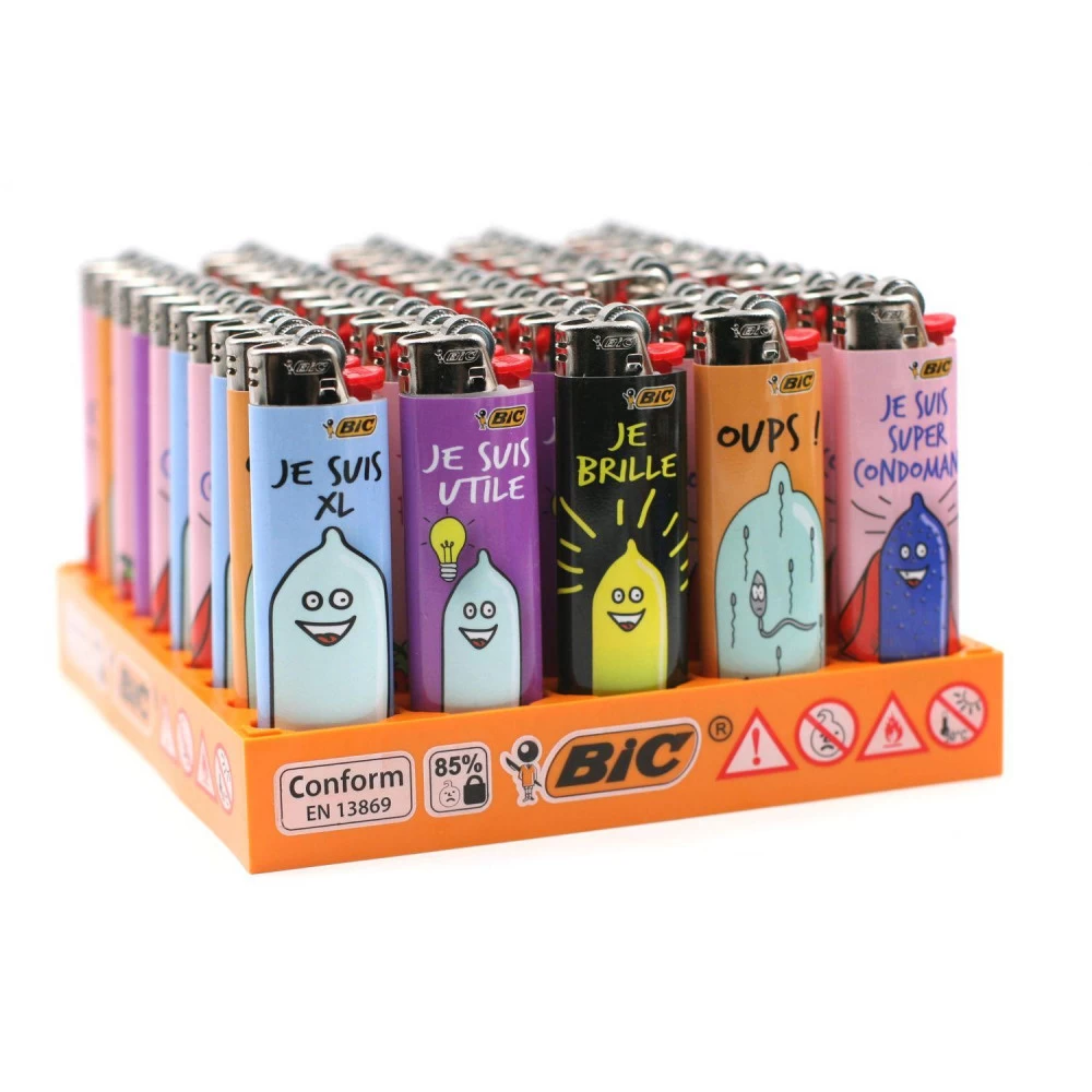 Lot De 50 Briquets BIC MAXI J26 - Condom Power 4 Lot De 50 Briquets BIC MAXI J26 - Condom Power – Image 2